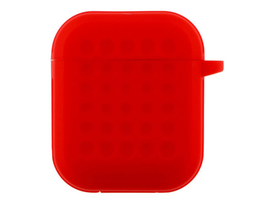 Футляр Silicone Fashion Case with Hook для Airpods 1/2 Колір Red 2020000441793 ma35263_3345613