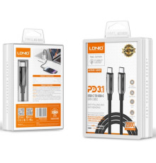 Кабель USB LDNIO LC922 PD3.1/240W Type-C to Type-C 2m Колір Сiрий 6933138602522 ma37439_3611726