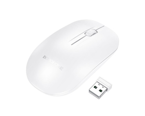 Бездротова Миша Borofone BG14 Planet 2.4G + Bluetooth Колір Білий 6941991113383 ma35460_3609260
