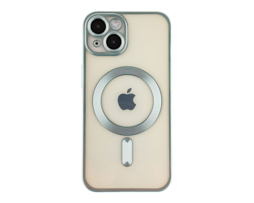 Чохол TPU Metallic Chrome Full Camera with Magsafe для iPhone 16 Колір Chrome Silver 2020000451389 ma36189_3606934