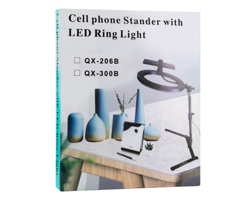 Лампа Кільцева 26 см для Предметної зйомки Колір Чорний 2020000439509