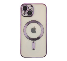Чохол TPU Metallic Full Camera with Magsafe для iPhone 16 Dark Purple ma36186_3606900 2020000457497