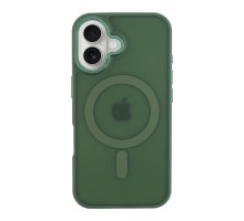 Чохол TPU+PC Goldencis Matte with MagSafe для iPhone 16 Plus Колір Dark Green 2020000444855