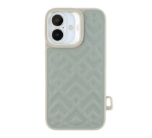 Чохол Kajsa Briquette Collection Rhombus with MagSafe для iPhone 16 Light Grey ma36171_3606853 2020000457978