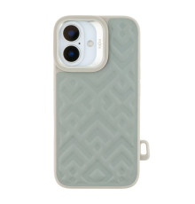 Чохол Kajsa Briquette Collection Rhombus with MagSafe для iPhone 16 Колір Light Grey 2020000457978 ma36171_3606853