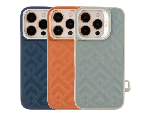 Чохол Kajsa Briquette Collection Rhombus with MagSafe для iPhone 16 Pro Max Колір Light Grey 2020000457879 ma36173_3606863