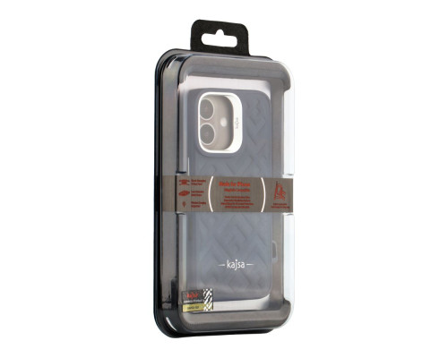 Чохол Kajsa Briquette Collection Rhombus with MagSafe для iPhone 16 Pro Max Колір Light Grey 2020000457879 ma36173_3606863