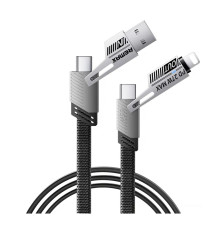 Кабель USB Remax RC-C189 USB/Type-C to IP/Type-C 65W Колір Чорний 6954851218296 ma35898_3605610