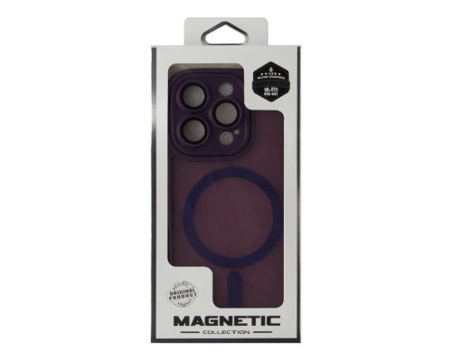 Чохол TPU+PC Magnetic Matte Camera Lens with Magsafe для iPhone 16 Pro Колір Purple 2020000470496 ma36193_3606965