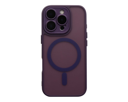 Чохол TPU+PC Magnetic Matte Camera Lens with Magsafe для iPhone 16 Pro Колір Purple 2020000470496 ma36193_3606965