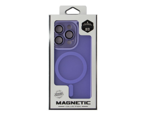 Чохол TPU+PC Magnetic Matte Camera Lens with Magsafe для iPhone 16 Pro Колір Purple 2020000470496 ma36193_3606965