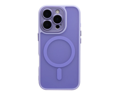 Чохол TPU+PC Magnetic Matte Camera Lens with Magsafe для iPhone 16 Pro Колір Purple 2020000470496 ma36193_3606965