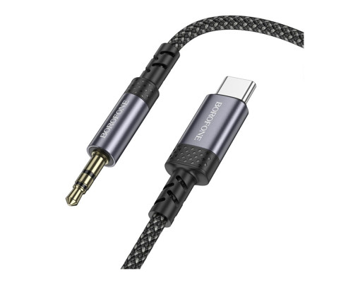 Кабель Aux Borofone BL24 Type-C Колір Сiрий 6941991118982 ma36881_3609467