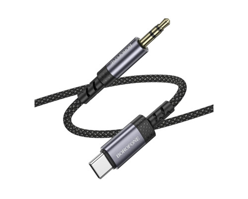 Кабель Aux Borofone BL24 Type-C Колір Сiрий 6941991118982 ma36881_3609467