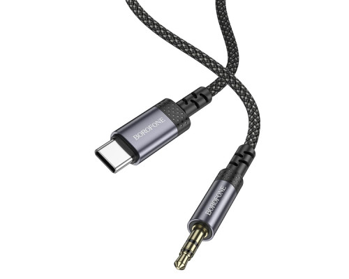 Кабель Aux Borofone BL24 Type-C Колір Сiрий 6941991118982 ma36881_3609467