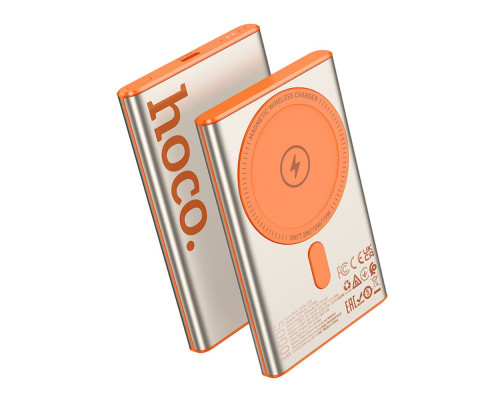 Універсальна Мобільна Батарея Power Bank Hoco Q32 Bird PD20W wireless magnetic 5000mAh Колір Титанове золото 6942007634083 ma36616_3608728