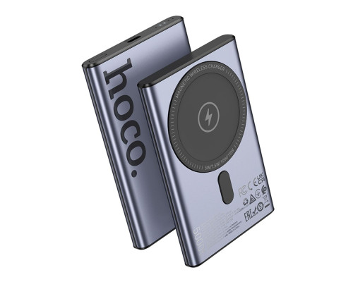 Універсальна Мобільна Батарея Power Bank Hoco Q32 Bird PD20W wireless magnetic 5000mAh Колір Титанове золото 6942007634083 ma36616_3608728