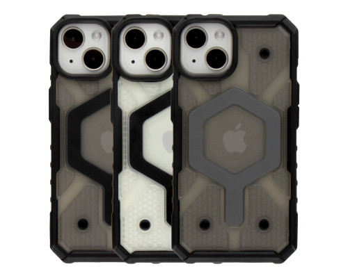 Чохол TPU+PC ArmorHex Magnetic Case для iPhone 15 Колір Transparent Black 2020000464785 ma37068_3610187