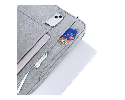 Сумка для ноутбука Dux Ducis LBTD Multi-Pocket Handbag for 15.5"-16" Колір Light Grey 6934913008102 ma36871_3609441