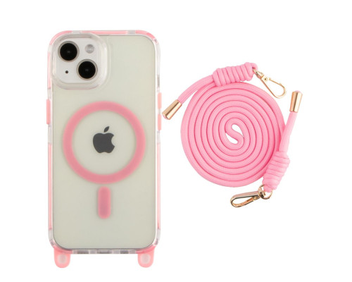 Чохол TPU+PC LanyardCase with MagSafe для iPhone 16 Колір Fluorescent Green 2020000476962 ma37097_3610346