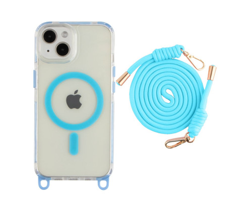 Чохол TPU+PC LanyardCase with MagSafe для iPhone 16 Колір Fluorescent Green 2020000476962 ma37097_3610346