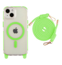 Чохол TPU+PC LanyardCase with MagSafe для iPhone 16 Колір Fluorescent Green 2020000476962 ma37097_3610346