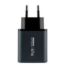 Мережевий Зарядний Пристрій Remax U2-AC67W Gan Колір Сірий 6954851247241 ma37757_3664720