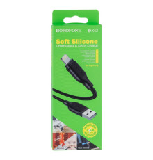 Кабель USB Borofone BX42 Silicone Lightning М'ята упаковка Колір Чорний 2020000488125 ma38623_3867545