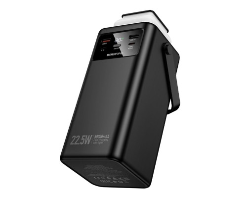 Універсальна Мобільна Батарея Power Bank Borofone BJ65A High 22.5W+PD20W+four-cables 50000mAh Колір Чорний 6941991122040 ma37801_3664795
