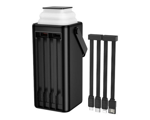 Універсальна Мобільна Батарея Power Bank Borofone BJ65A High 22.5W+PD20W+four-cables 50000mAh Колір Чорний 6941991122040 ma37801_3664795