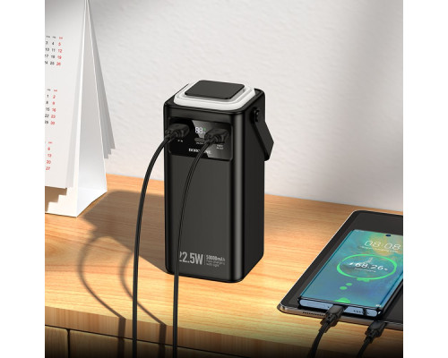 Універсальна Мобільна Батарея Power Bank Borofone BJ65A High 22.5W+PD20W+four-cables 50000mAh Колір Чорний 6941991122040 ma37801_3664795