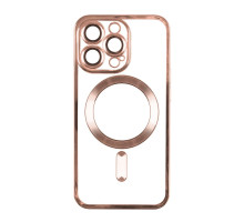 Чохол TPU Metallic Full Camera with Magsafe для Iphone 13 Pro Колір Rose Gold 2020000342618