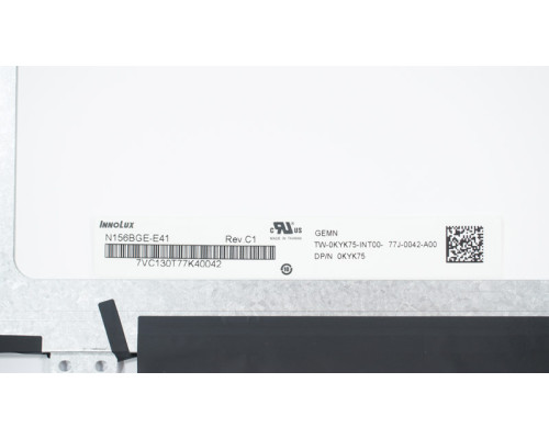 Матриця 15.6 N156BGE-E41 (1366*768, 30pin(eDP), LED, SLIM(вертикальні вушки), матова, роз'єм праворуч знизу) для ноутбука (renew) NBB-41976