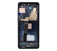 Дисплей Samsung G988 Galaxy S20 Ultra з сенсором та рамкою black (OLED SOFT) (Big size) PLS-00-00142340