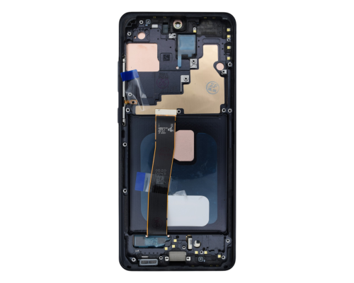 Дисплей Samsung G988 Galaxy S20 Ultra з сенсором та рамкою black (OLED SOFT) (Big size) PLS-00-00142340