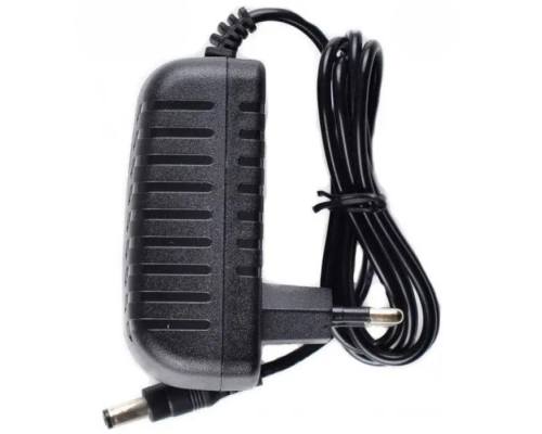 Зарядний пристрій 12V to DC 5.5 x 2.5 мм 2A black PLS-00-00153498