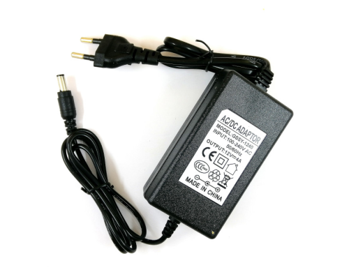Зарядний пристрій 12V 4A to DC 5.5 x 2.5 мм black PLS-00-00153500
