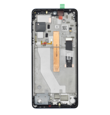 Дисплей Motorola XT2153 Moto Edge 20 Pro з сенсором та рамкою blue (Original) PLS-00-00120354