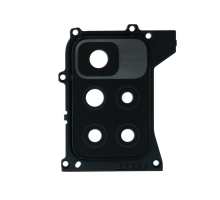 Скло камери Xiaomi Redmi 10 2022 з рамкою black (Original) PLS-00-00106932