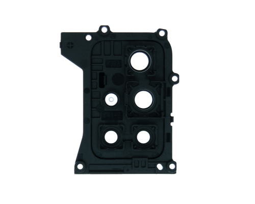 Скло камери Xiaomi Redmi 10 2022 з рамкою black (Original) PLS-00-00106932