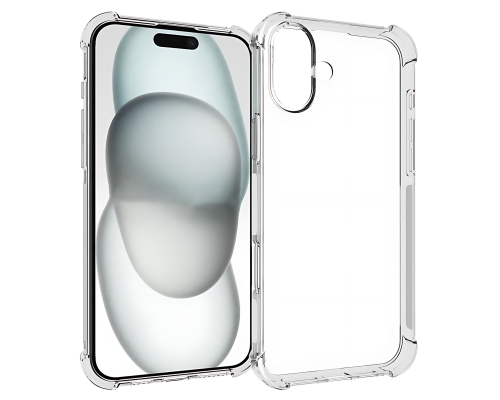 Чохол WXD Silicone 0.8 mm HQ iPhone 16 transparent PLS-00-00131158