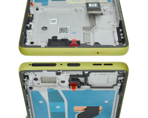 Дисплей Motorola XT2427 Moto G85 5G з сенсором та рамкою green (Original) PLS-00-00130400