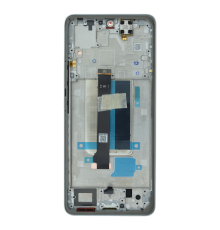 Дисплей Xiaomi Redmi Note 13 Pro+ з сенсором та рамкою white (Original) PLS-00-00138370