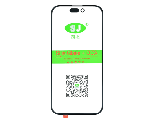 Скло дисплея iPhone 15 з OCA black (SJ) PLS-00-00130429