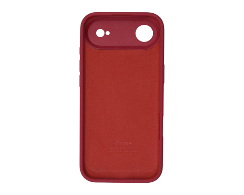Чохол Silicone Case Full Camera Protective iPhone 17 Air rose red PLS-00-00156027