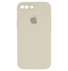 Чохол Silicone Case Квадратні Борти Full Camera iPhone 7 Plus antique white PLS-00-00103995