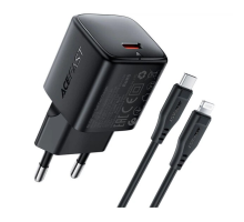 Зарядний пристрій Acefast A118 30W 3A USB-C з кабелем C-L black PLS-00-00163840