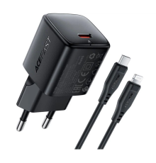 Зарядний пристрій Acefast A118 30W 3A USB-C з кабелем C-L black PLS-00-00163840
