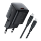 Зарядний пристрій Acefast A118 30W 3A USB-C з кабелем C-L black PLS-00-00163840