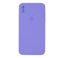 Чохол Silicone Case Квадратні Борти Full Camera iPhone XS Max elegant purple PLS-00-00112516